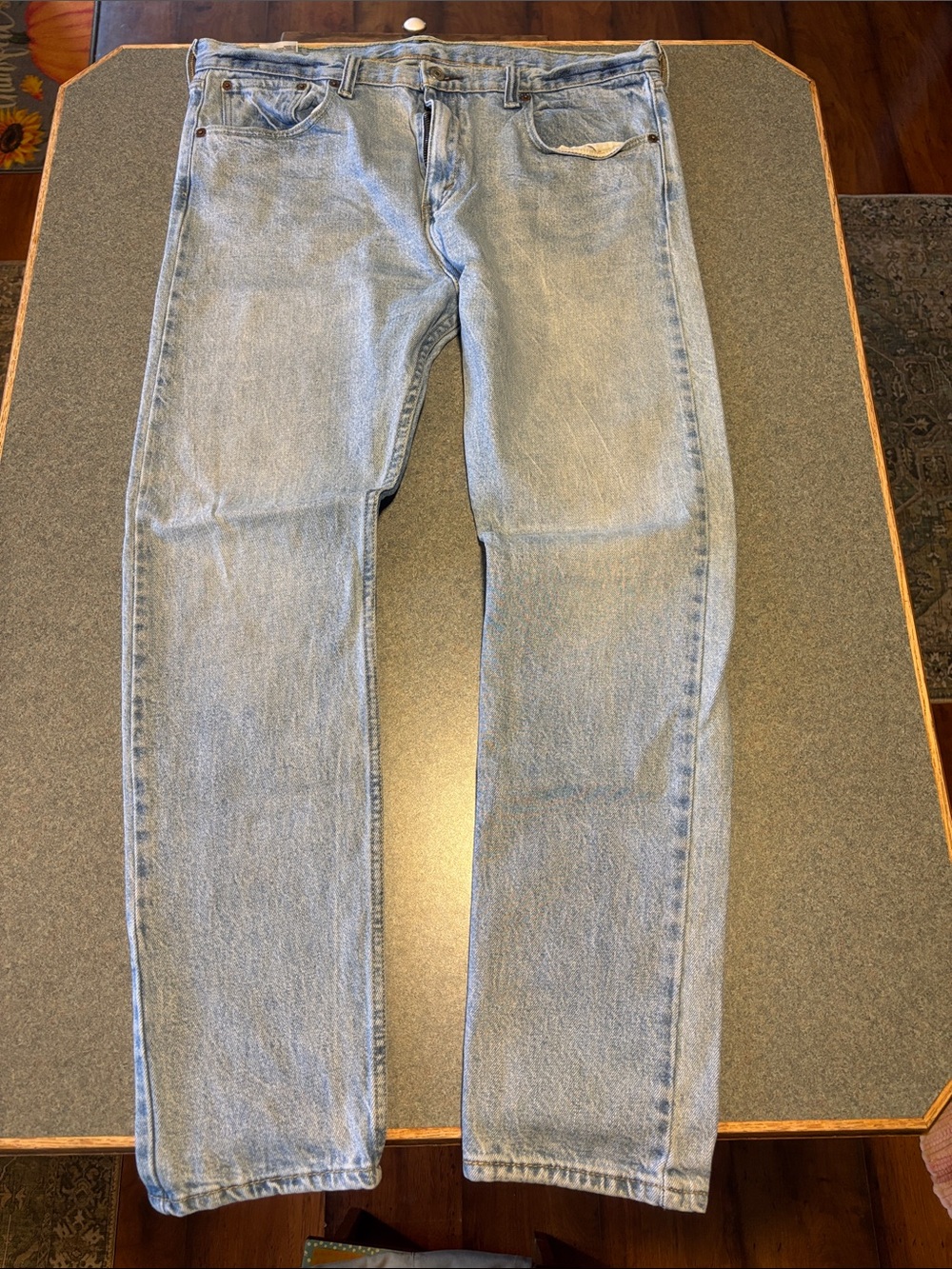 Levi's Pale Blue Straight-Leg Jeans